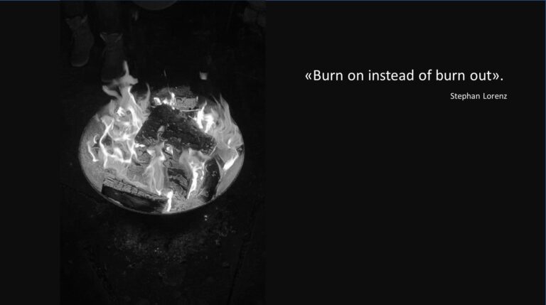 Burn on instead of burn out
